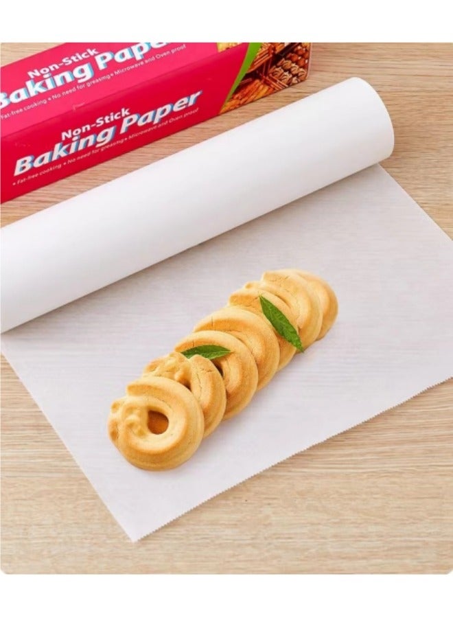 1 Roll Non-Stick Parchment Baking Paper White 10 Meter - Image 4