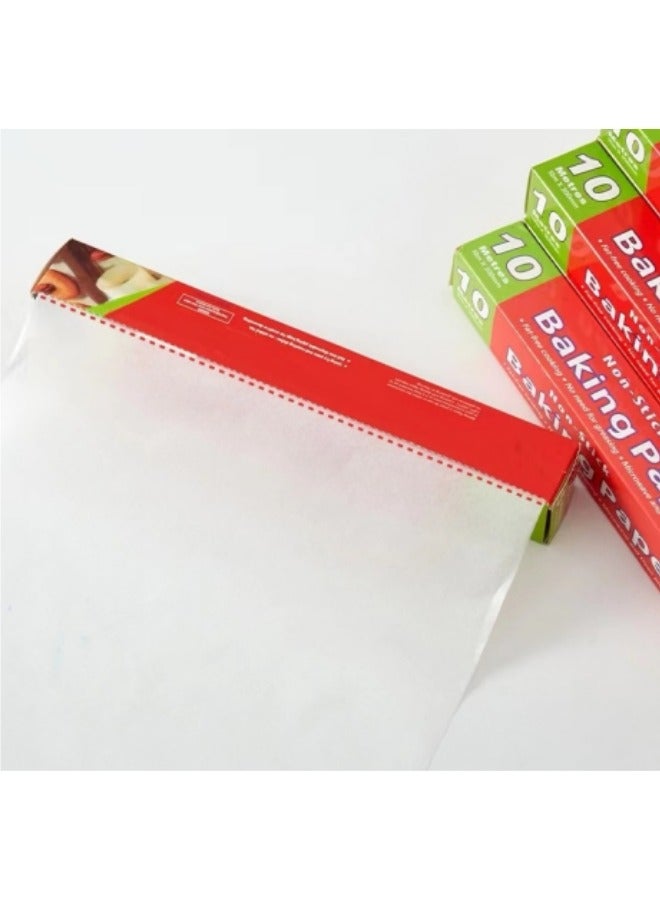 1 Roll Non-Stick Parchment Baking Paper White 10 Meter - Image 5