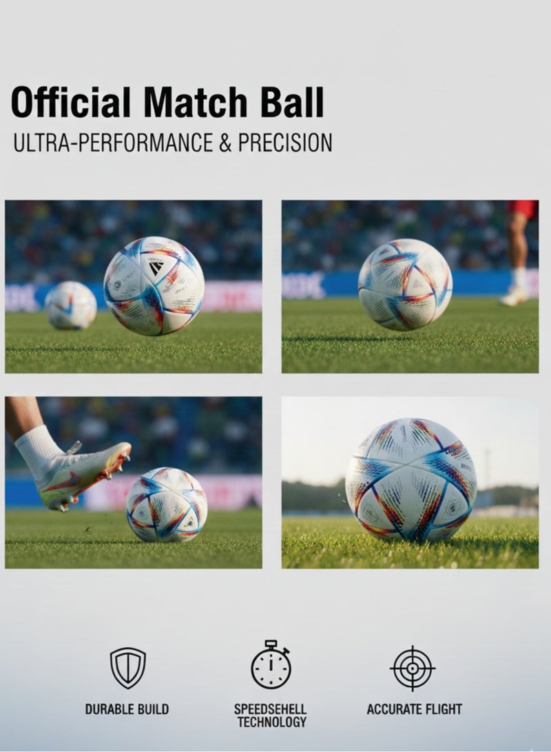 تنم كرة قدم متينة من الجلد الصناعي مناسبة لجميع اللاعبين - Image 3