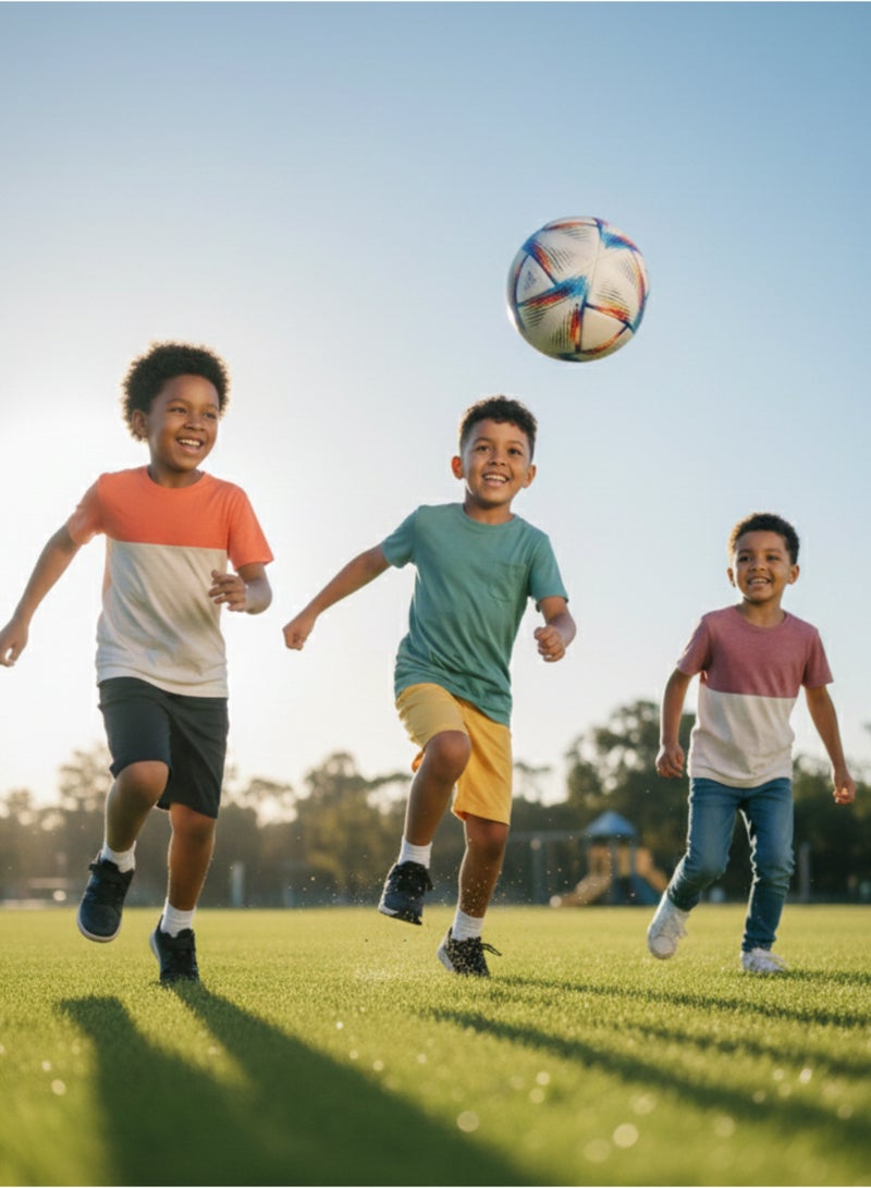 تنم كرة قدم متينة من الجلد الصناعي مناسبة لجميع اللاعبين - Image 5