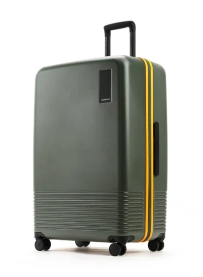 Mokobara The Check-in Large Luggage Hardsided 8 Hinomoto Wheels Large Trolley for Long Travels (Green)