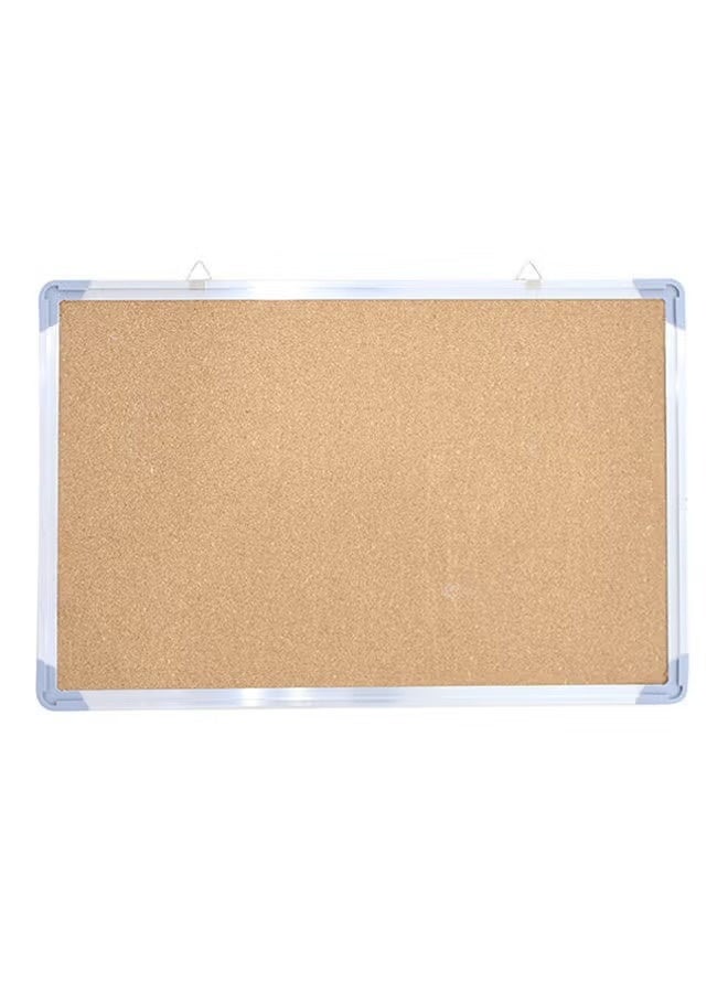 Generic Framed Bulletin Board Beige/Silver  - Image 2