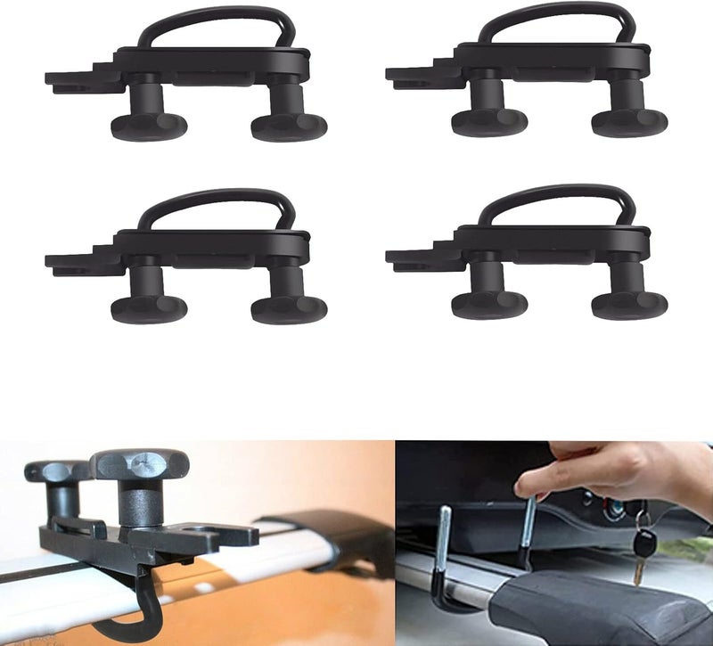 Lotcesfun Roof Box U-Bolt Clip Stainless Steel Universal Inner Width 85mm/3.35in Thick 40mm/1.57in Roof Rack Mounting Brackets Accessories with 8 Lock Nuts 2 Straps (4PCS) Field test upgraded craftsmanship - Image 1