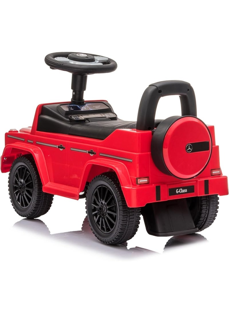 Mercedes Luxury Jeep-shaped ride-on car for children – Rock Rider – Foot-powered with steering wheel – Red - Image 5