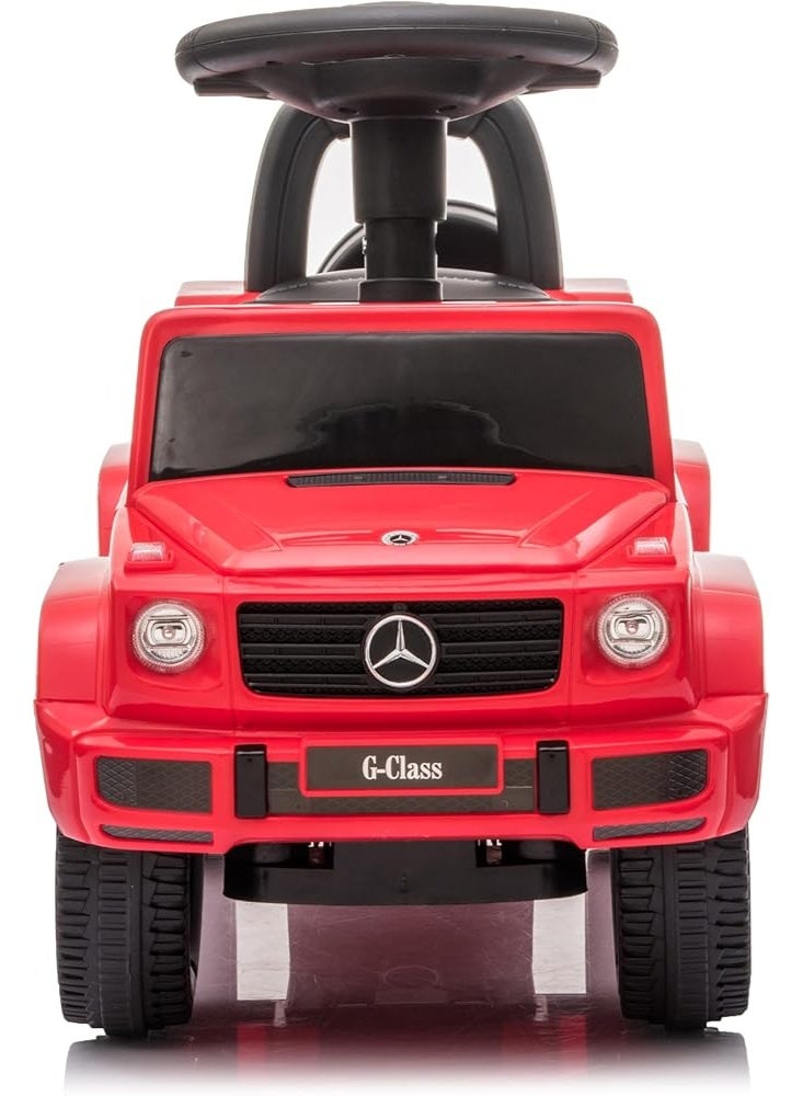 Mercedes Luxury Jeep-shaped ride-on car for children – Rock Rider – Foot-powered with steering wheel – Red - Image 3