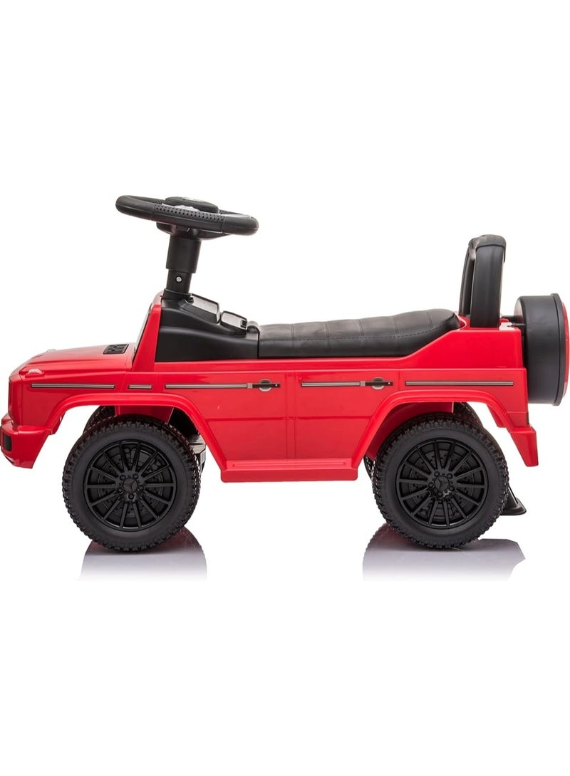 Mercedes Luxury Jeep-shaped ride-on car for children – Rock Rider – Foot-powered with steering wheel – Red - Image 4