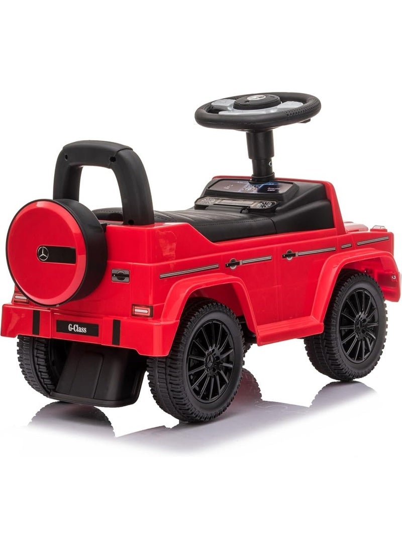 Mercedes Luxury Jeep-shaped ride-on car for children – Rock Rider – Foot-powered with steering wheel – Red - Image 2