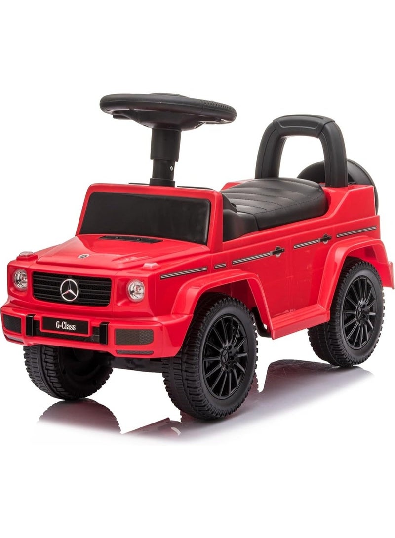 Mercedes Luxury Jeep-shaped ride-on car for children – Rock Rider – Foot-powered with steering wheel – Red - Image 1