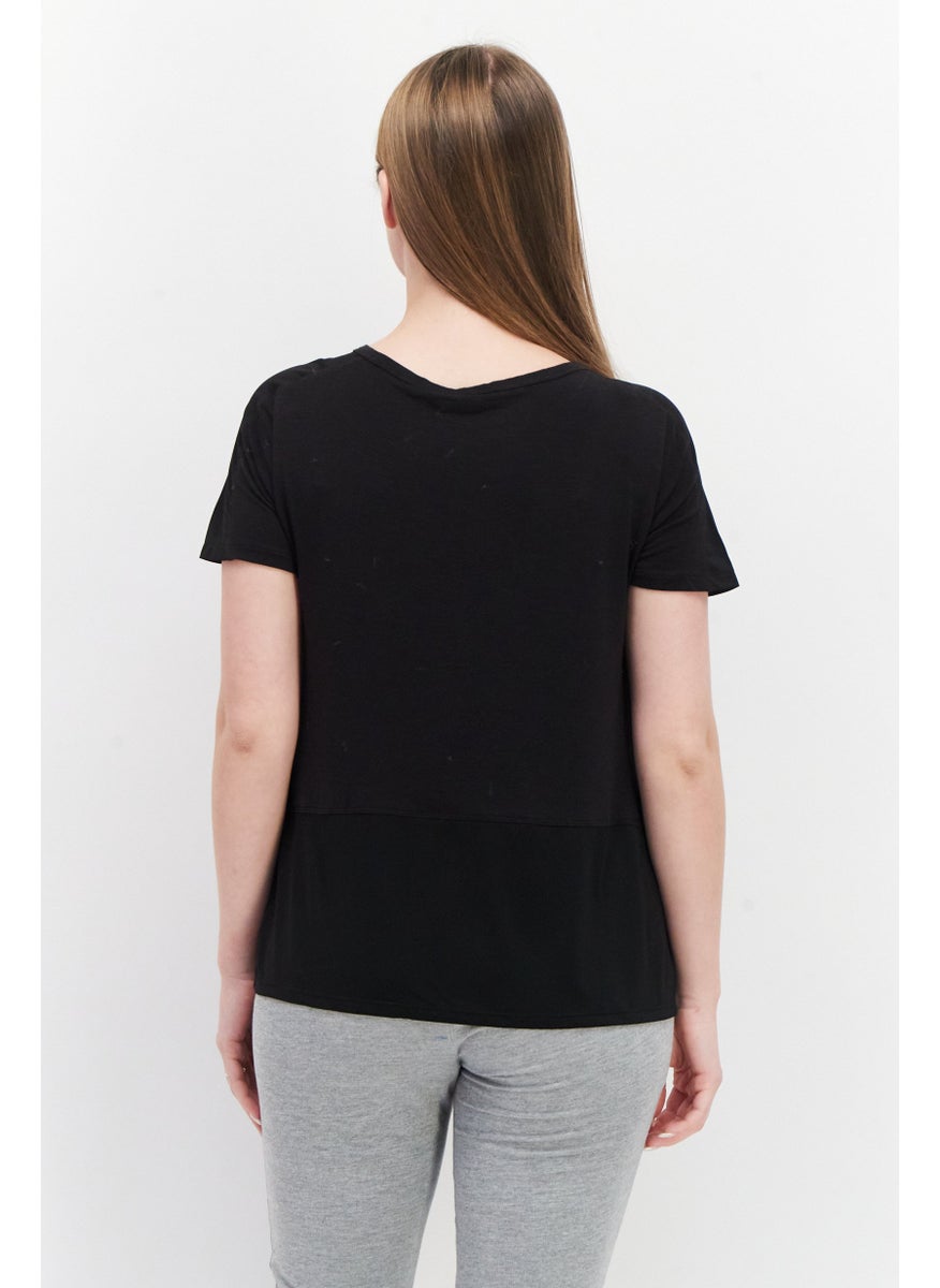 511 Tactical - Women Scoop Neck Short Sleeve Tactical Top, Black - Image 1