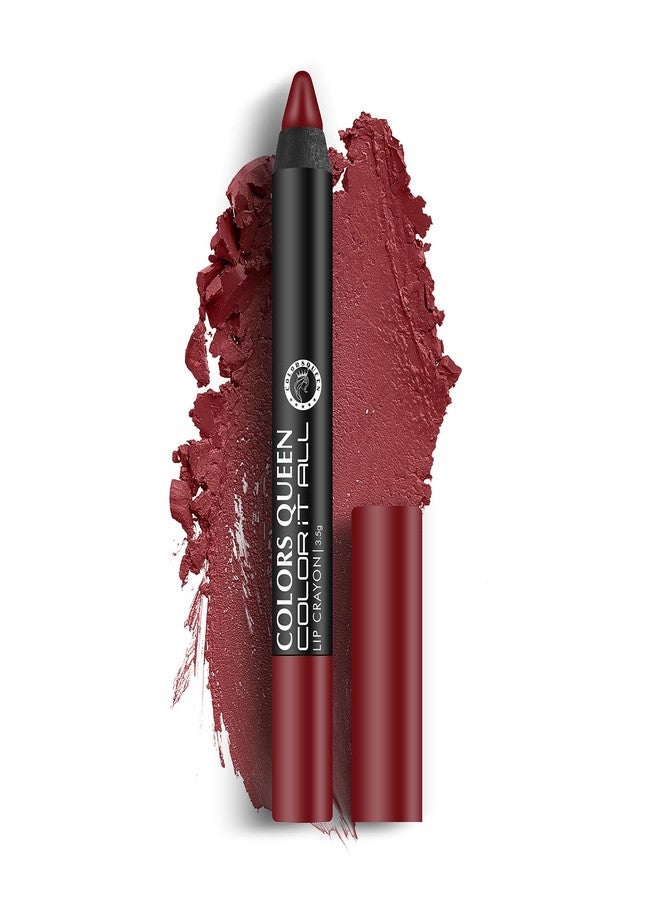 Colors Queen Color It All Non Transfer Lip Crayon Lipstick | Long Lasting Matte Lipstick Combo Pack (Nude It, Rich Maroon, Party Time, 10.5g) - Image 3