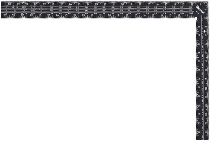 Starrett RS-24 Steel L-Shaped Rafter/Framing Square, 24" x 16" - Image 1