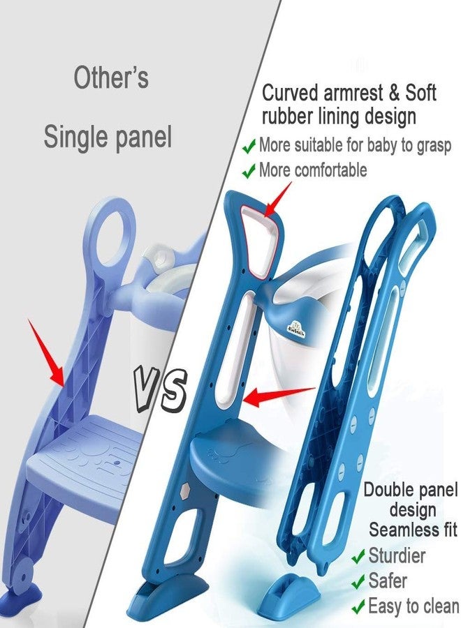 LAFILLETTE Lightweight Foldable Baby Potty Training Chair For Indoor And Outdoor Use (LAKE BLUE) - Image 2