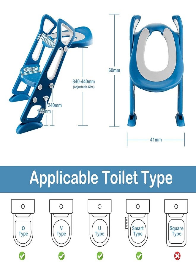LAFILLETTE Lightweight Foldable Baby Potty Training Chair For Indoor And Outdoor Use (LAKE BLUE) - Image 3
