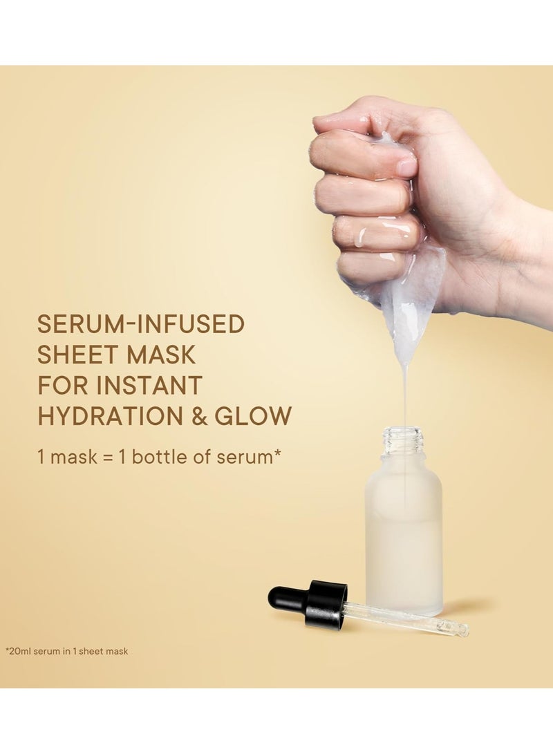 Quench Deep Hydration Korean Sheet Mask with Rice Water, Ceramides & Hyaluronic Acid | Korean Face Mask for Glowing Skin | Hydrates & Instantly Plumps Skin | Made in Korea (Pack of 1, 20ml) - Image 4