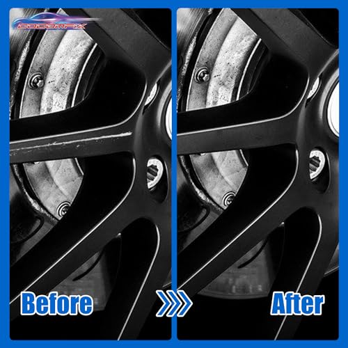 cocomfix طلاء تصحيح حواف أسود لامع من كوكومفيكس، إصلاح خدوش العجلات، لون عالمي، 1 أونصة سائلة، طلاء مينا، خارجي، مقاوم للخدوش، يغطي حتى 1 قدم مربع لكل طبقة - Image 4