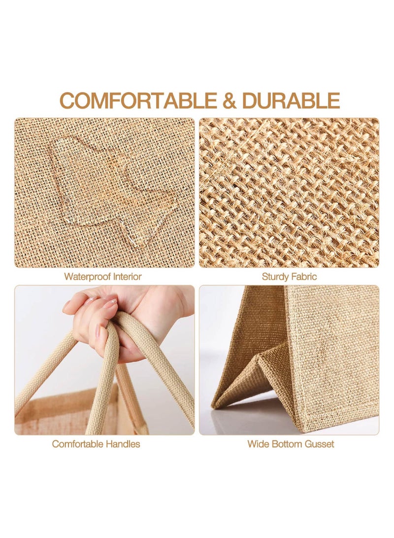 PRINTSHOP4ME Bride Squad Jute Totes for the Perfect Party Favor - Bridesmaids - Besties - Bags for the Perfect Wedding Squad - Gift Set for Bride Squad  - Image 3