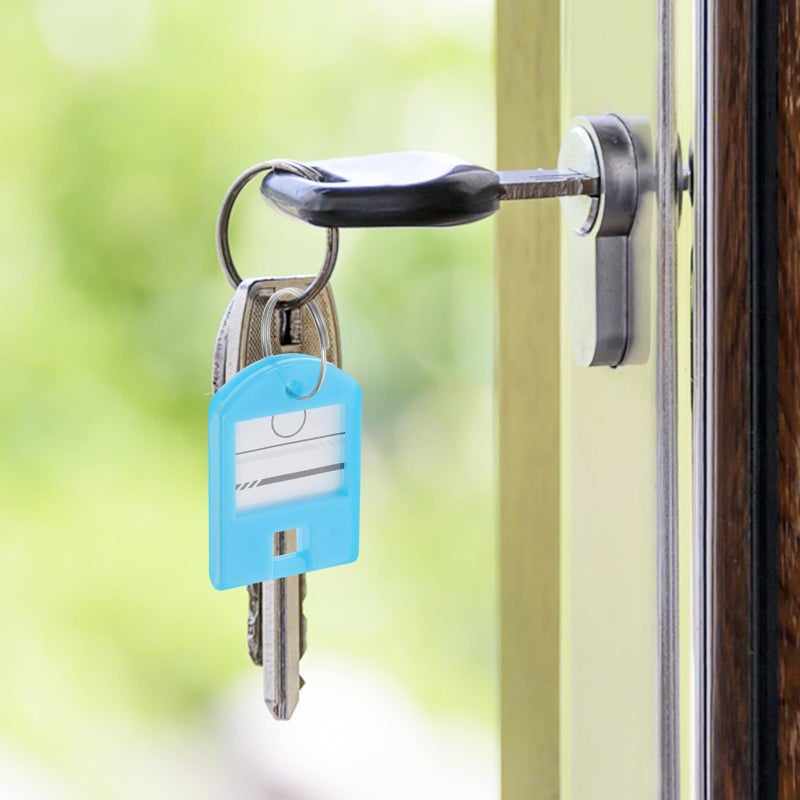 50 Pieces Sky Blue Plastic Key Tags With Numbers For Organization Office School Supplies - Image 4