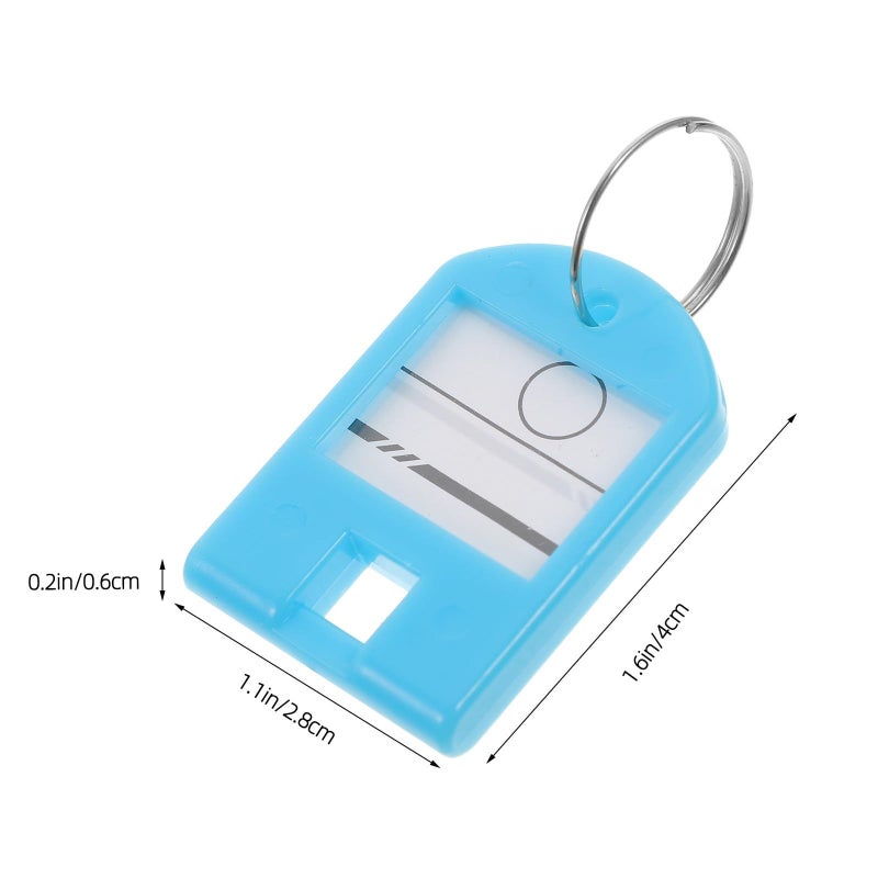 50 Pieces Sky Blue Plastic Key Tags With Numbers For Organization Office School Supplies - Image 3