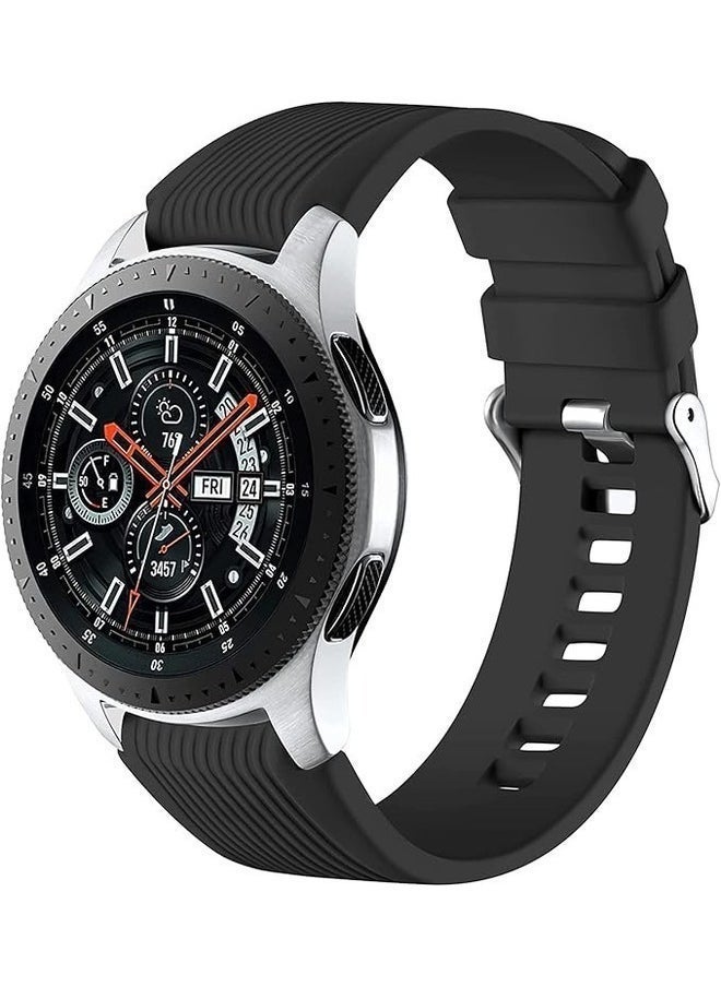 Gravity 22mm Gray Silicone Sport Strap - Compatible with Samsung Galaxy Watch 46mm, Galaxy Watch 3 45mm, and Gear S3 Frontier/Classic - Image 1