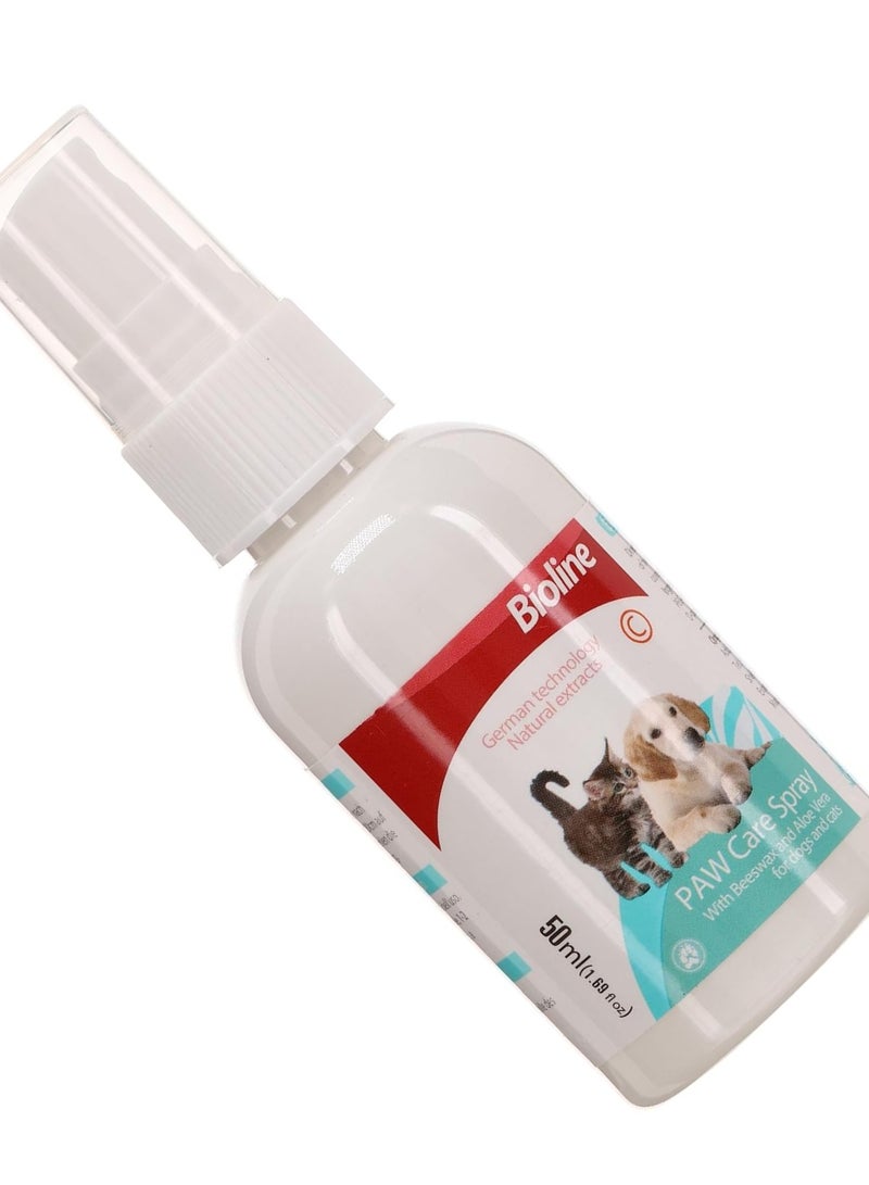 Bioline بخاخ العناية بأقدام الحيوانات من بيولين، غني بالشمع الطبيعي والصبار مضاد للبكتيريا والفطريات - 50 مل - Image 4