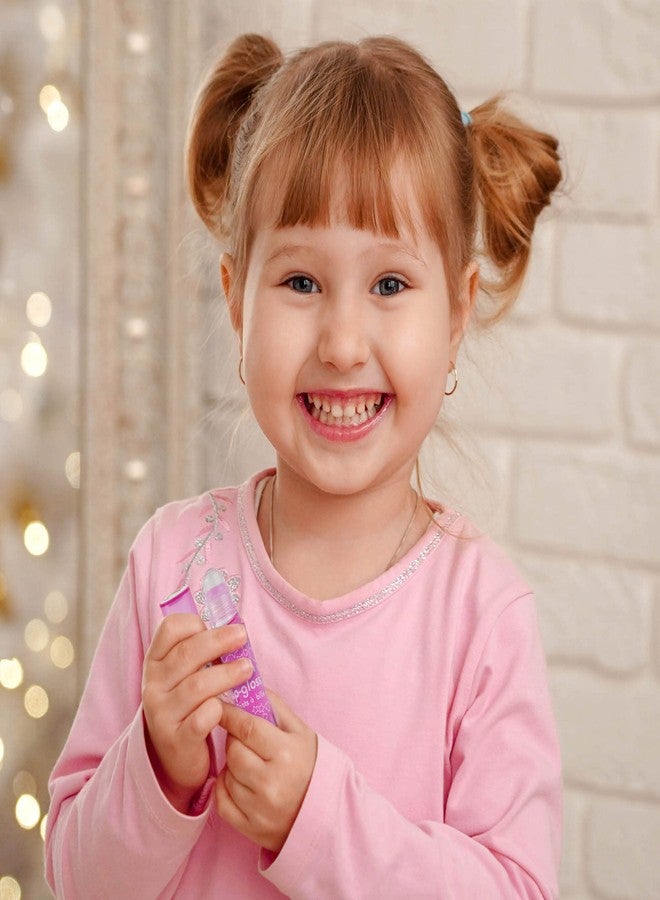 EXPRESSIONS 12pc Roll On Lip Gloss Set w/Maribou Handle Carrying Case, Lip Makeup for Kids and Teens - Assorted Fruity Flavors, Non Toxic, Kid Friendly, Party Gift, Best Friends - Image 4