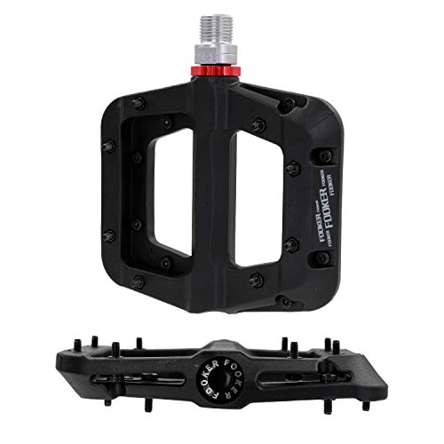 FOOKER MTB Pedals Mountain Bike Pedals 3 Bearing Non-Slip Lightweight Nylon Fiber Bicycle Platform Pedals for BMX MTB 9/16" - Image 3