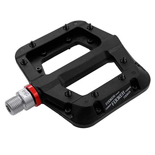 FOOKER MTB Pedals Mountain Bike Pedals 3 Bearing Non-Slip Lightweight Nylon Fiber Bicycle Platform Pedals for BMX MTB 9/16" - Image 1