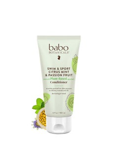 Babo Botanicals Babo Botanicals Swim & Sport Citrus Mint & Passion Fruit Conditioner - Purifying & replenishing- Shea Butter & Green Tea - For all ages - Scented with Citrus and Peppermint Essential Oils  - Image 1