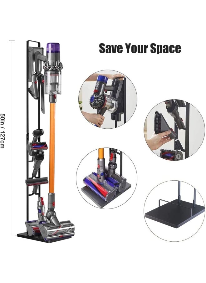 FOHO - Vacuum Stand for Dyson V11 V10 V8 V7 V6Stable Metal Storage Bracket Stand Holder for Dyson Handheld DC30 DC31 DC34 DC35 DC58 DC59 DC62 Cordless Vacuum Cleaners  Accessories  Attachments - Image 1