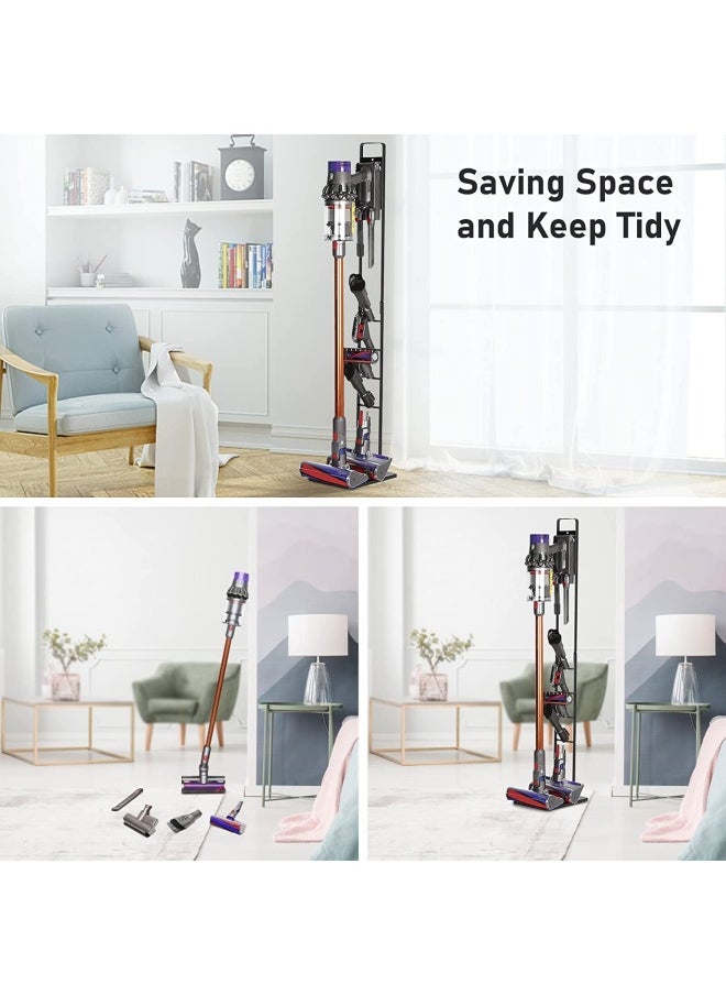 FOHO - Vacuum Stand for Dyson V11 V10 V8 V7 V6Stable Metal Storage Bracket Stand Holder for Dyson Handheld DC30 DC31 DC34 DC35 DC58 DC59 DC62 Cordless Vacuum Cleaners  Accessories  Attachments - Image 1