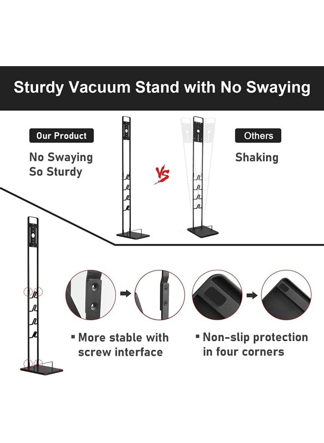 FOHO - Vacuum Stand for Dyson V11 V10 V8 V7 V6Stable Metal Storage Bracket Stand Holder for Dyson Handheld DC30 DC31 DC34 DC35 DC58 DC59 DC62 Cordless Vacuum Cleaners  Accessories  Attachments - Image 1