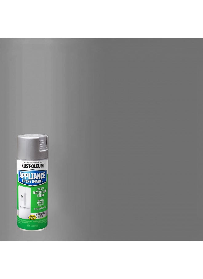 RUST-OLEUM Rust-Oleum 7887830 Specialty Appliance Epoxy Spray Paint, 12 oz, Stainless Steel  - Image 4