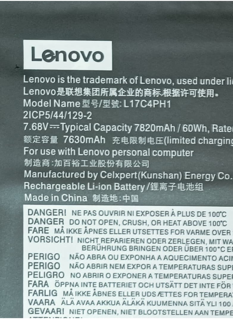 CSF L17C4PH1 LAPTOP BATTERY FOR LENOVO  - Image 4