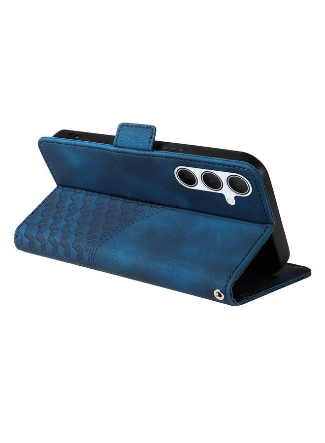 ENKAY Case For Samsung Galaxy A36 / A56 Embossed Rhombus Starry Leather Phone Case with Screen Film - Image 2