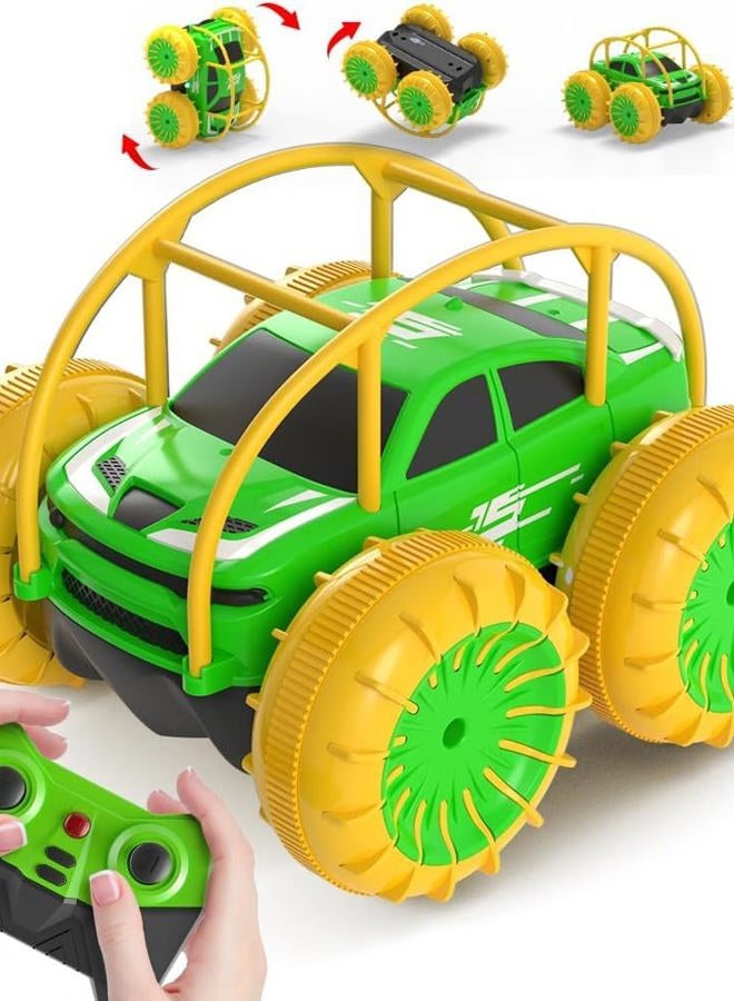 MaxTronic سيارة تحكم عن بعد برمائية، لعبة سيارات RC قابلة للشحن 360° تقلبات دوران حيلة زاحف 15كم/ساعة 4WD لجميع التضاريس في الهواء الطلق والداخلية للأطفال الأولاد والبنات من 3-12 - Image 1
