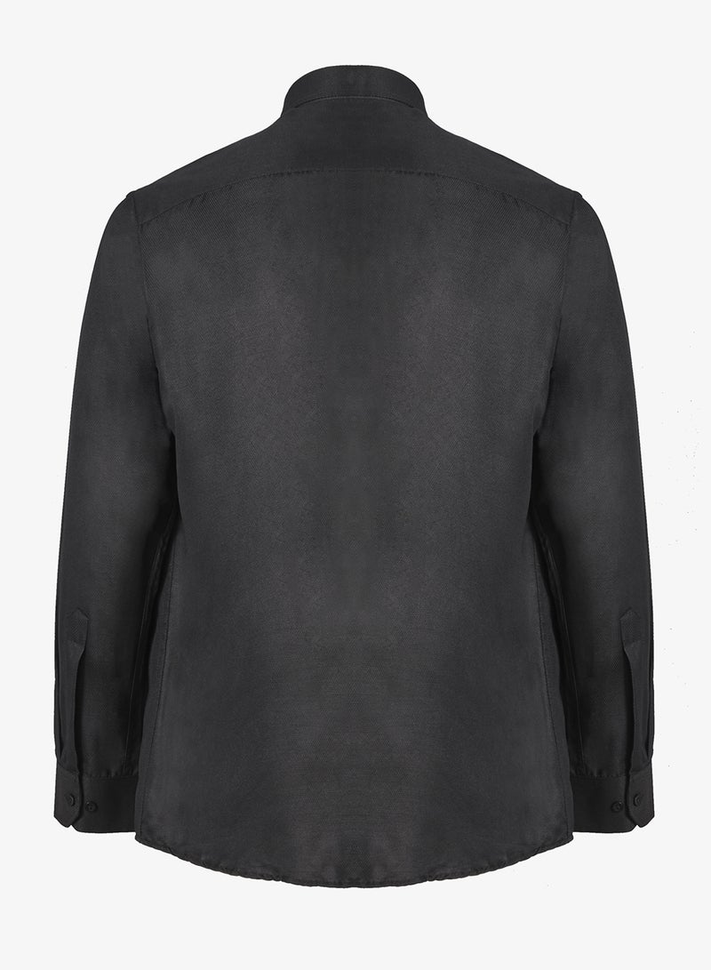 Robert Wood Shirts Self Dotted Weave Fabric - Image 2