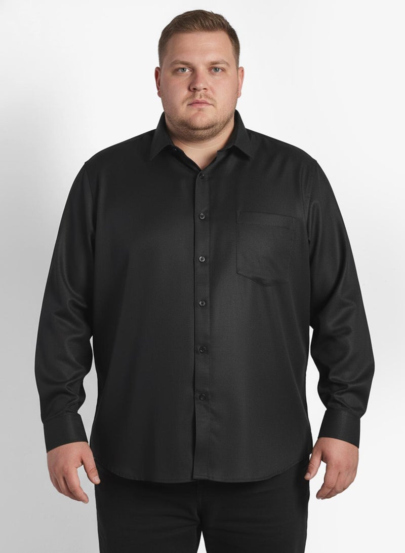 Robert Wood Shirts Self Dotted Weave Fabric - Image 4