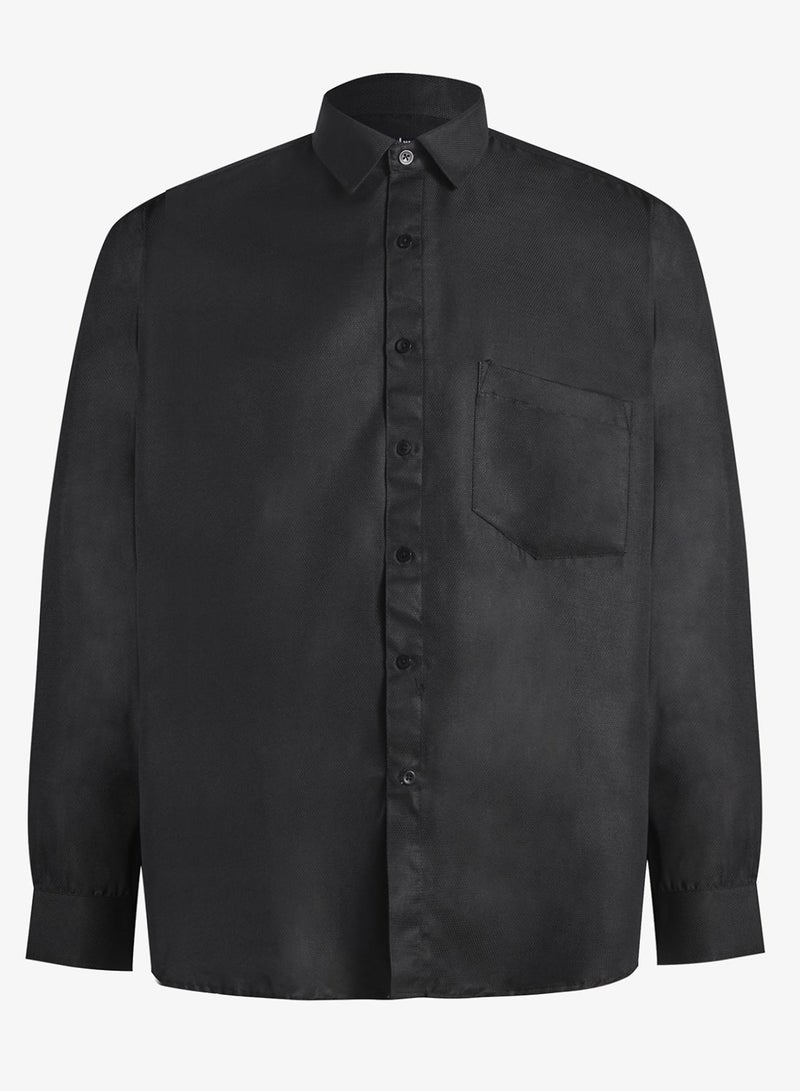 Robert Wood Shirts Self Dotted Weave Fabric - Image 4