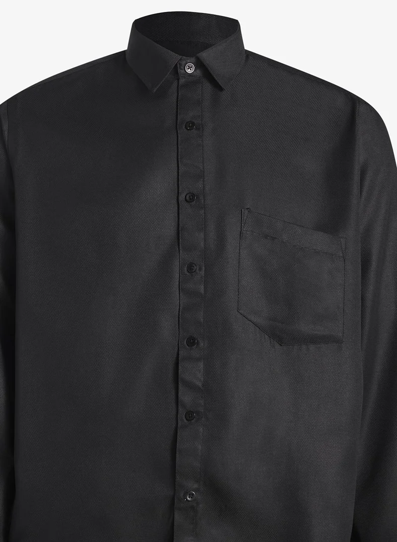 Robert Wood  Shirts Self Dotted Weave Fabric for Men | Best Price UAE