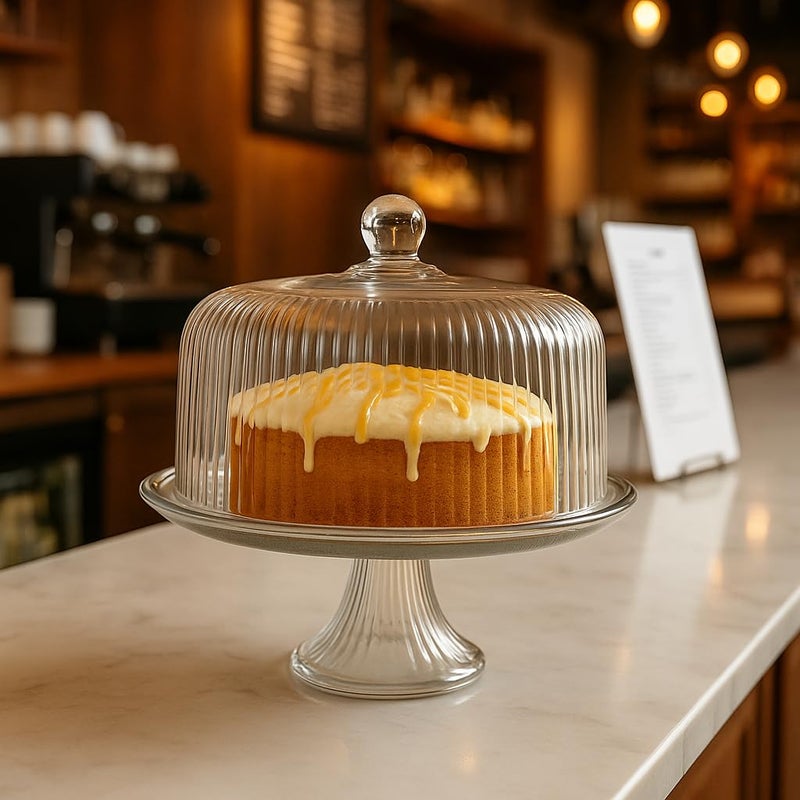 Anchor Hocking Monaco Cake Set, STD, Crystal - Image 5