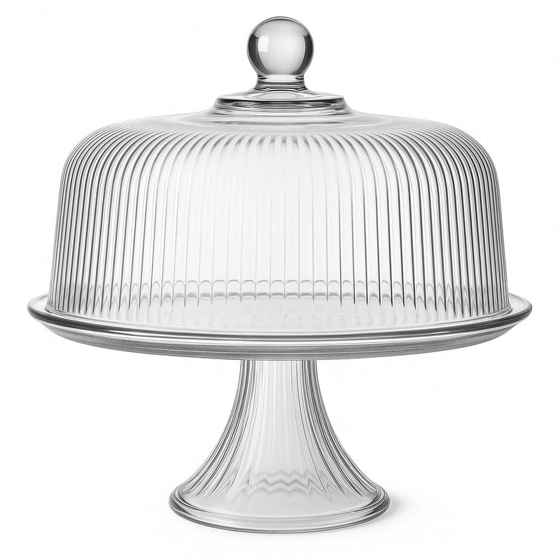 Anchor Hocking Monaco Cake Set, STD, Crystal - Image 1