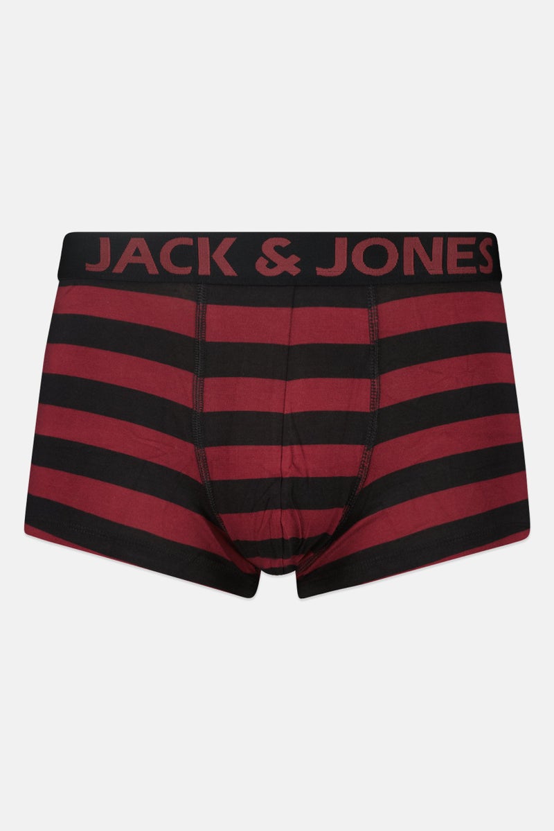Jack Jones Men Stripe Boxer Trunks, Multicolor - Image 1