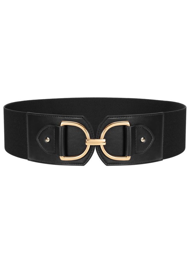 TRIWORKS Women Wide Elastic Waist Belt Fashion Stretchy Belt for Dresses - Image 1