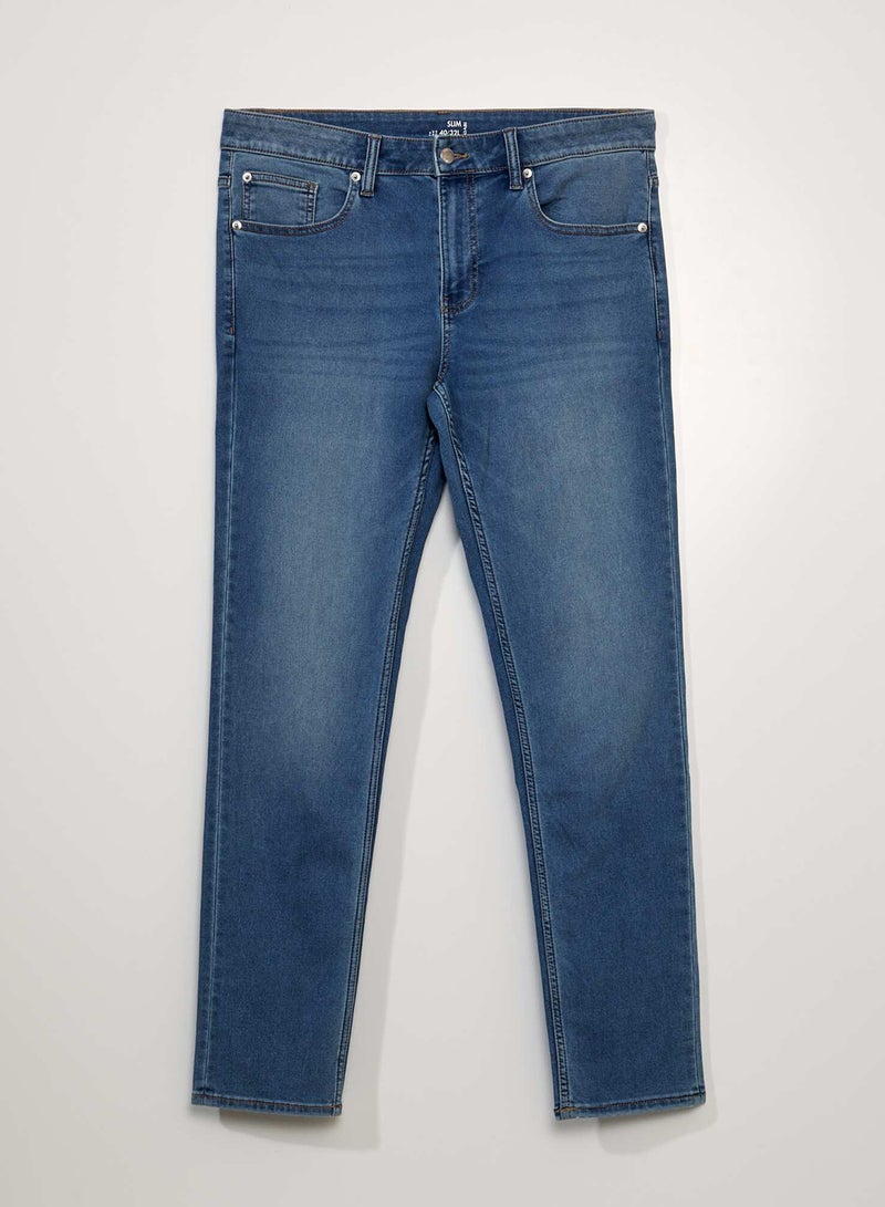 Kiabi Slim-Fit Stretch Jeans - L32 Blue - Image 1