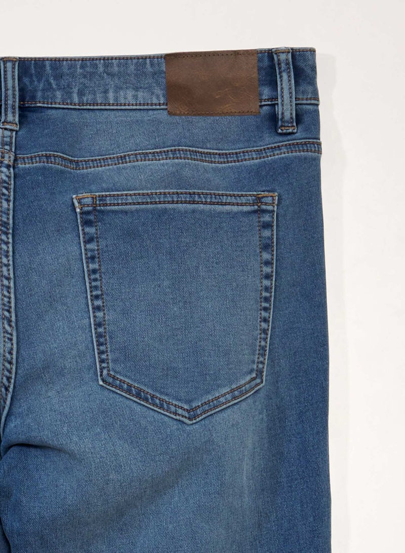 Kiabi Slim-Fit Stretch Jeans - L32 Blue - Image 4