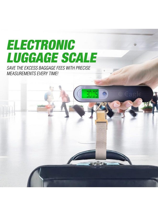 Eagle Digital Luggage Weighing Scale 50Kg | Portable Hanging Scale for Travel, Flights & Home Use | LED Display, Overload Indicator, Auto-Off Function - Compact & Lightweight - Silver EEL-6100A - Image 2