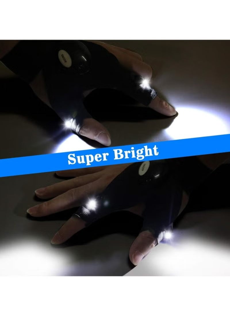 Generic - LED Flashlight Gloves, Cool Gadget Tools for Camping Fishing - Image 1
