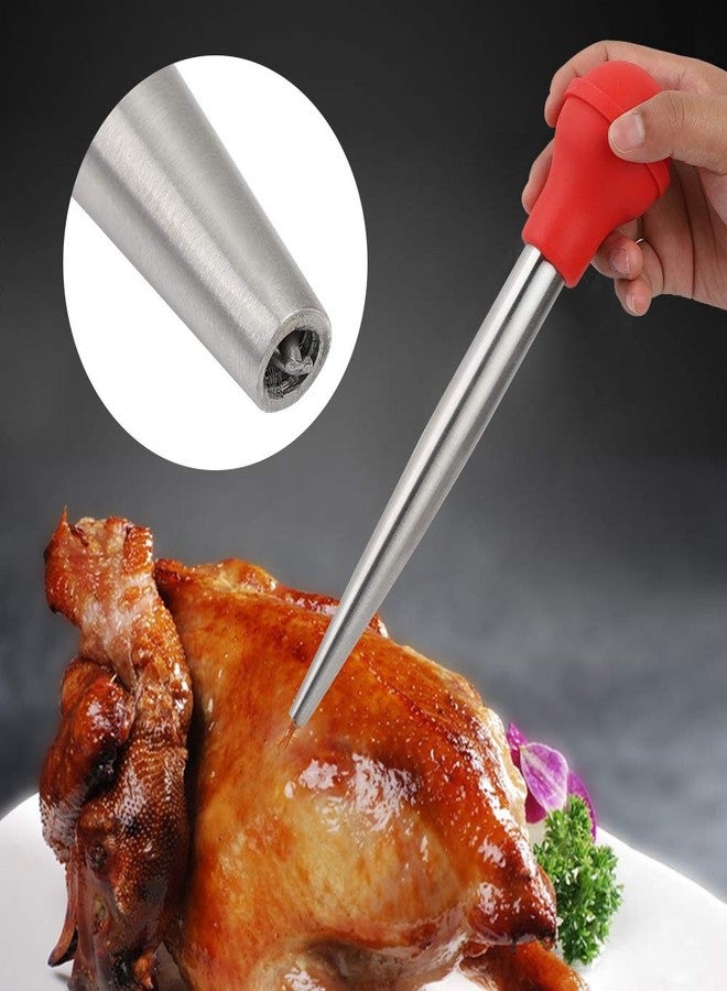 Gavigain Stainless Steel Turkey Baster for Cooking, Turkey Baster Syringe Metal Turkey Baster & Silicone Suction Bulb for Home Baking Kitchen Tool - Image 4