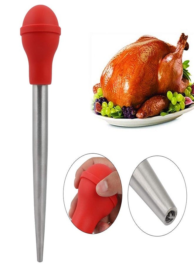 Gavigain Stainless Steel Turkey Baster for Cooking, Turkey Baster Syringe Metal Turkey Baster & Silicone Suction Bulb for Home Baking Kitchen Tool - Image 5