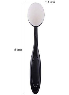 UNIMEIX UNIMEIX 5 Pack Blending Brushes for Card Making Blending Tools for Drawing Blending Brush Blender（Size 3, 1.18" Brush Head, Black）  - Image 2